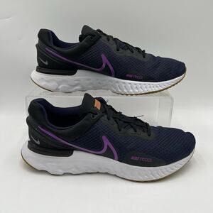 Mens Size 13 Nike React Miler 3 Navy Purple Running Training Shoes DD0490 401